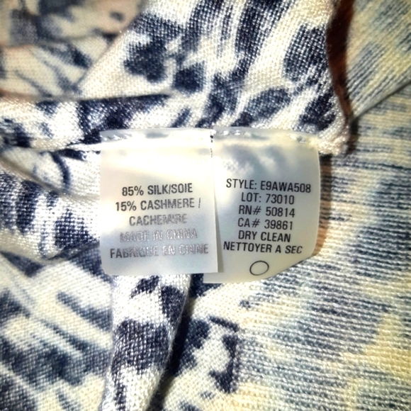 (S)🚨Elie Tahari🚨 💯Silk & Cashmere Blend Waterfall Cardigan Sz S Ptp 19"×L2… - Picture 7 of 8